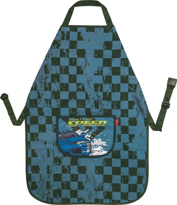 Pelikan Kinderschürze Fast Wheels, blau, 0.75m x 50cm
