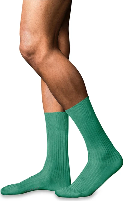 Falke No. 10 Pure Fil d'Écosse Socken oceangreen (Herren)