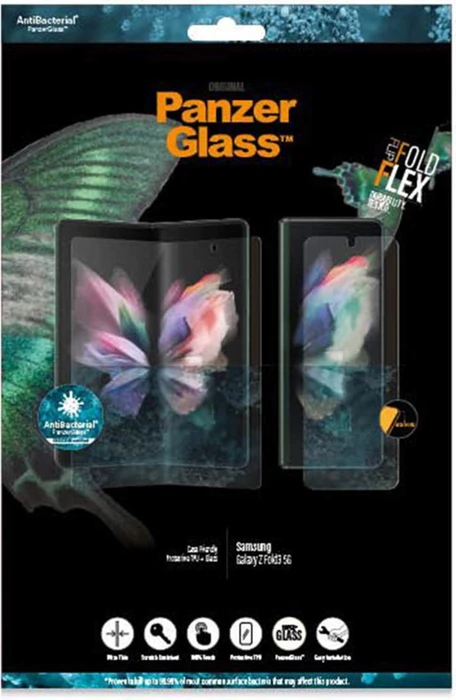PanzerGlass Edge-to-Edge Case Friendly TPU AntiBacterial für Samsung Galaxy Z Fold 3 5G schwarz