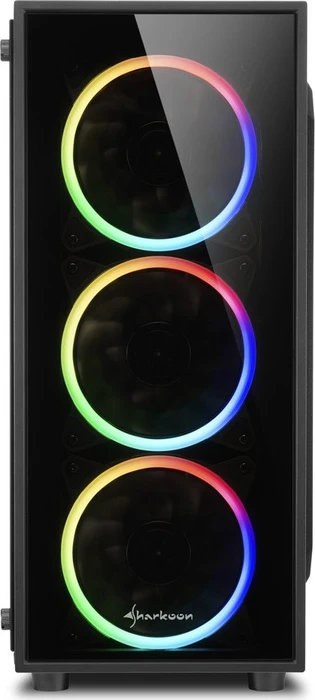 Sharkoon TG4 RGB, Lüfter LED RGB, Glasfenster