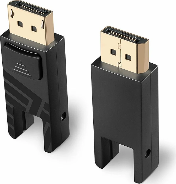 Lindy Fibre Optic Hybrid Line Mini DisplayPort/Mini DisplayPort 1.4 Kabel mit abnehmbaren DisplayPort Steckern schwarz, 100m