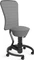 Aeris Swopper Work New Edition Bürohocker mit Rollen und Lehne, Feder Low, Gestell Alu schwarz, Bezug Mesh-Gewebe grau Vorschaubild