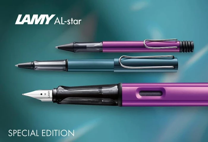 Lamy AL-star Special Edition 2023 lilac, rechte Hand, fein