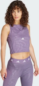 adidas Techfit Printed Crop Training Kompressionsshirt ärmellos shadow violet (Damen)