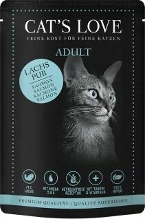 Cat's Love Lachs Pur mit Distelöl und Petersilie, 1.02kg (12x 85g)