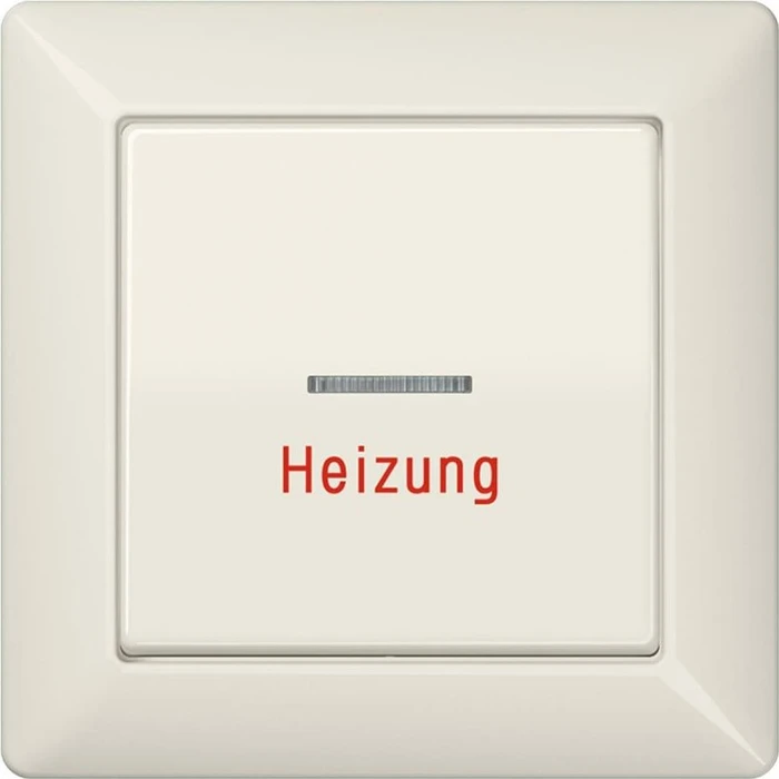 Jung Serie AS Wippe mit Lichtleiter und Aufschrift "Heizung", weiß