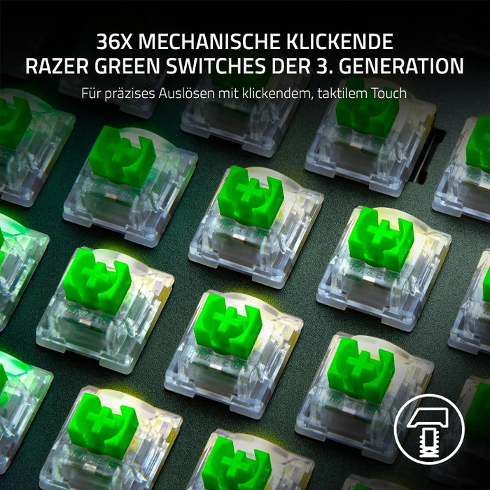 Razer Green Clicky Gen-3 Switch Set, 36er-Pack