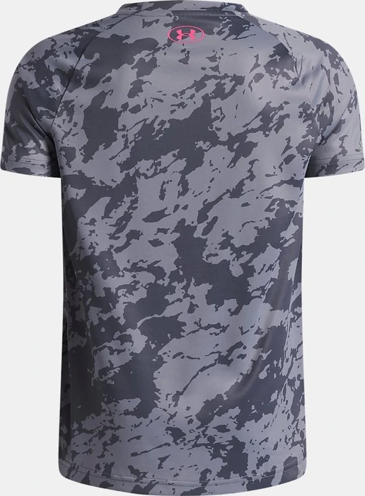 Under Armour Tech 2.0 Funktionsshirt kurzarm castlerock/steel/super pink (Junior)