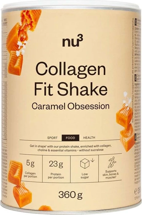 nu3 Collagen Fit Shake caramel obsession, 360g