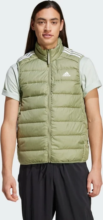adidas Essentials 3-Streifen Light Daunen Funktionsweste tent green (Herren)
