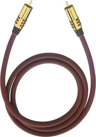 Oehlbach NF Sub 100 Subwoofer Cinch Kabel bordeauxrot 1m
