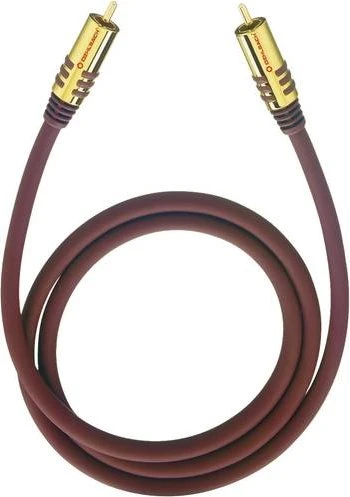 Oehlbach NF Sub 100 Subwoofer Cinch Kabel bordeauxrot 1m