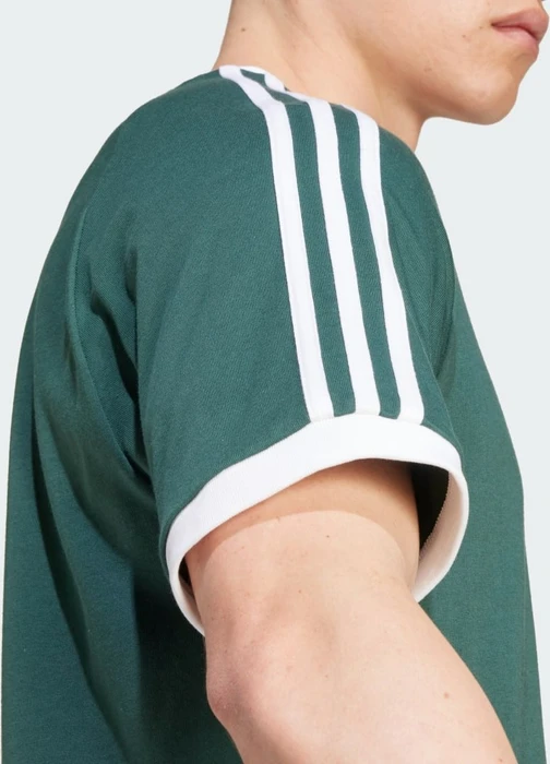 adidas Adicolor Classics 3-Streifen T-Shirt kurzarm mineral green (Herren)