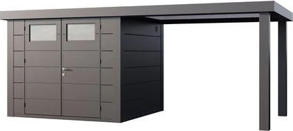 Telluria Classico 2724 Gerätehaus inkl. Anbau 2.84m rechts anthrazit