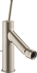 Hansgrohe Axor Starck Einhebel-Bidetmischer mit Pingriff und Zugstangen-Ablaufgarnitur brushed nickel