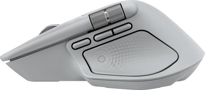 Logitech MX Master 4 Pale Grey, hellgrau, Logi Bolt, USB/Bluetooth