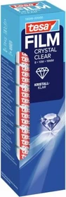 tesa tesafilm kristall-klar, Klebeband, 19mm/10m, 8 Stück