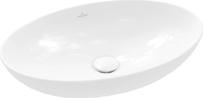 Villeroy & Boch Loop & Friends Aufsatzwaschbecken 560x380x120mm, mit Überlauf, weiß alpin CeramicPlus