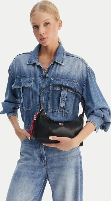 Tommy Hilfiger Logo-Anhänger Schultertasche