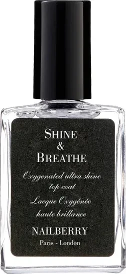 Nailberry Shine & Breathe Oxygenated Ultra Shine Top Coat, 15ml
