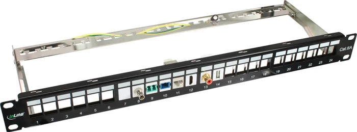 InLine Keystone Modul RJ-45 Buchse/Verlegekabel Cat8.1, SNAP-In