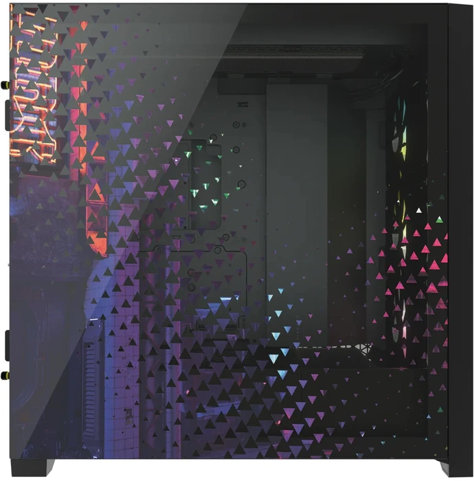 Corsair iCue 5000X RGB Signature Series Neon Night, schwarz, Glasfenster
