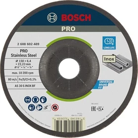 Bosch Professional AS 30 S INOX BF Expert for Inox Schleifscheibe, 150x6x22.23mm, 1 Stück