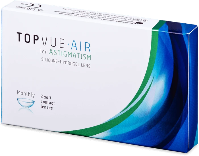 TopVue Air for Astigmatism, -3.50 Dioptrien, 3 Stück