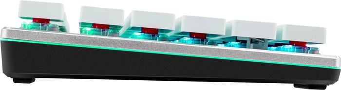 Cooler Master SK650, LEDs RGB, White Limited Edition, MX LOW PROFILE RGB RED, USB, DE