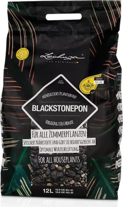 Lechuza BlackstonePON mineralisches Pflanzsubstrat, 12l