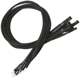 Nanoxia Frontpanel Verlängerung 30cm, sleeved, schwarz
