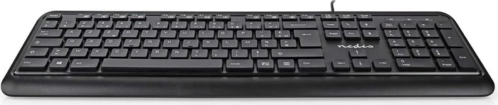 Nedis Multimedia Tastatur, schwarz, USB, FR