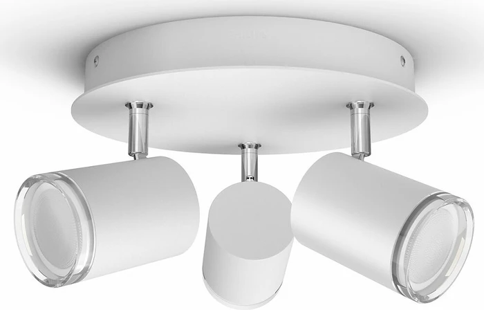 Philips Hue White Ambiance Adore Spot rund 3-flammig weiß