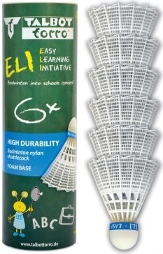 Talbot Torro Eli Badmintonbälle, 6 Stück
