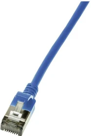 LogiLink TPE Slim Patchkabel, Cat6a, U/FTP, RJ-45/RJ-45, 5m, blau