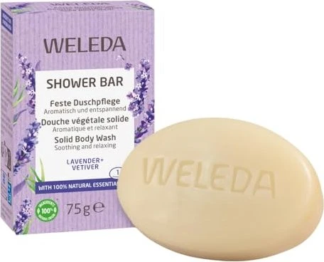 Weleda Shower Bar Lavendel + Vetiver, 75g