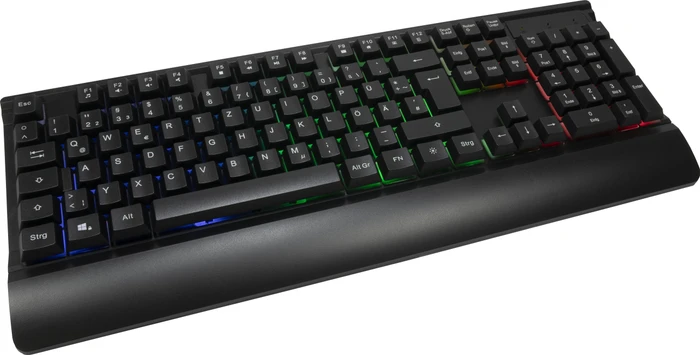 Inter-Tech KC-3000 Gaming Tastatur und Maus Set schwarz, USB, DE