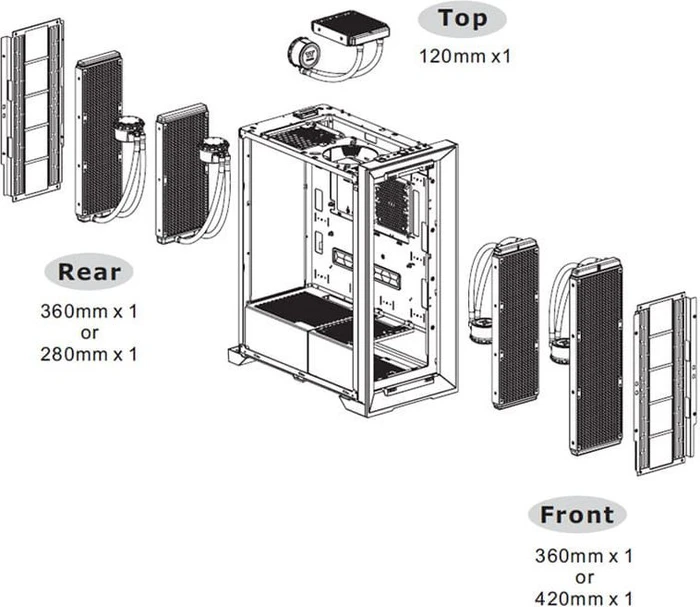 Thermaltake CTE T500 Air Snow, weiß, Glasfenster