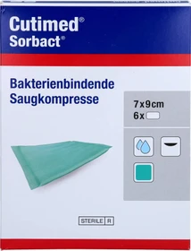 BSN medical Cutimed Sorbact Saugkompressen, 7 x 9cm, 6 Stück