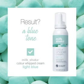 Milk Shake Colour Whipped Cream temporäre Haarfarbe Schaum light blue, 100ml