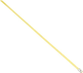 DeLOCK Edelstahl Kabelbinder, 4.6mm, 300mm, gelb, 10 Stück