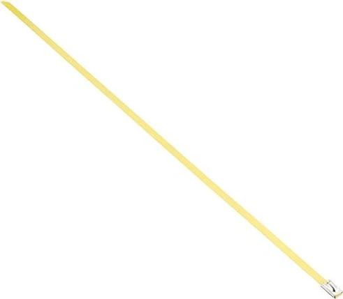 DeLOCK Edelstahl Kabelbinder, 4.6mm, 300mm, gelb, 10 Stück
