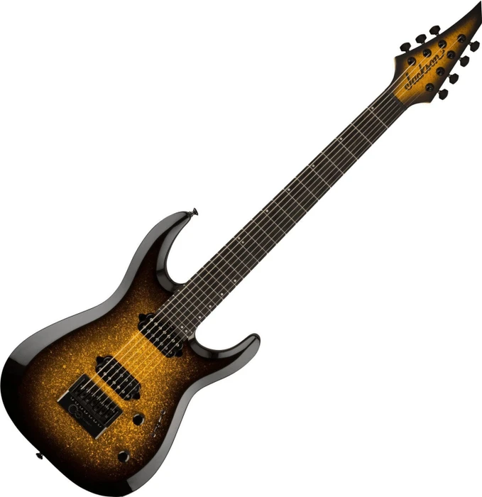 Jackson Pro Plus Series Dinky MDK Evertune 7 Gold Sparkle