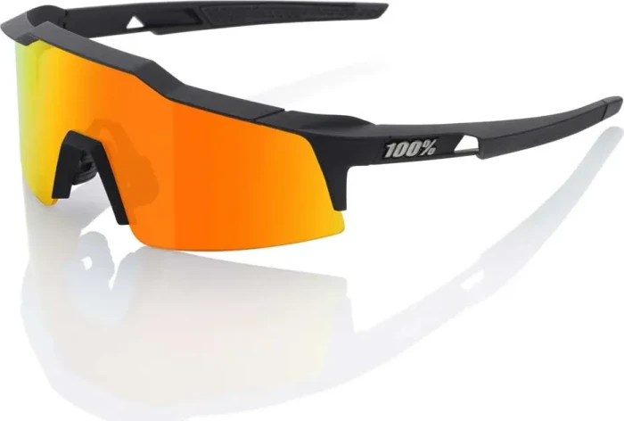 100% Speedcraft SL soft tact off black/hiper red multilayer mirror-clear lens