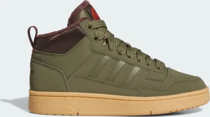 adidas Rapid Court Mid olive strata/shadow brown/gum (Junior)