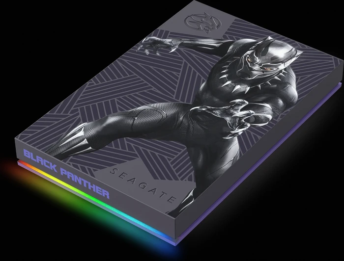 Seagate FireCuda Gaming HDD - Black Panther Special Edition, 2TB, +Rescue, USB 3.0 Micro-B