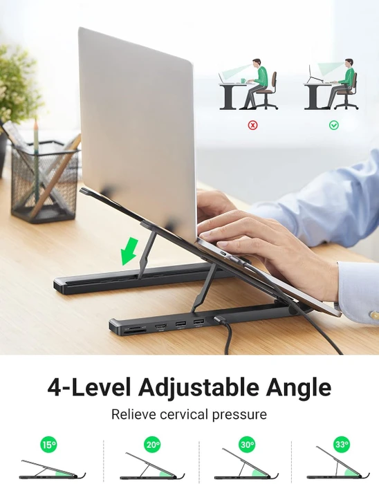 Ugreen X-Kit Foldable Laptop Stand, USB-C 3.0 [Buchse]