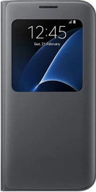 Samsung S-View Cover für Galaxy S7 Edge schwarz