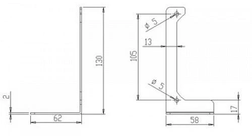 XSPC Universal Standfuß für Radiatoren in 120mm