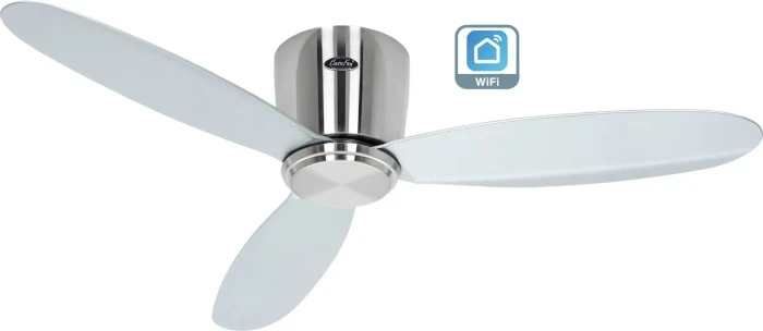 CasaFan Eco Plano II 112 BN-SI WiFi Deckenventilator silber/chrom gebürstet